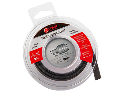 C-PWR KUTISTESUKKA 4,8-2,4MM MUSTA 2M