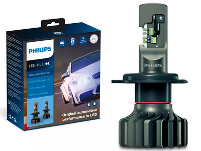 POLTTIMOPARI PHILIPS LED 12/24V H4 ULTINON PRO9000 HL
