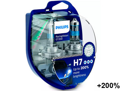 POLTTIMOPARI PHILIPS H7 12V RACINGVISION GT200 BLISTER