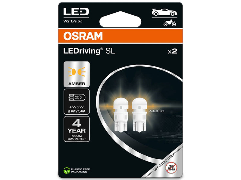 OSRAM LEDRIVING SL 12V W5W YELLOW