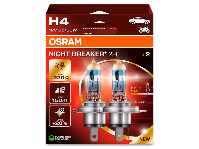 OSRAM H4 NIGHT BREAKER® 220 DUO BOX