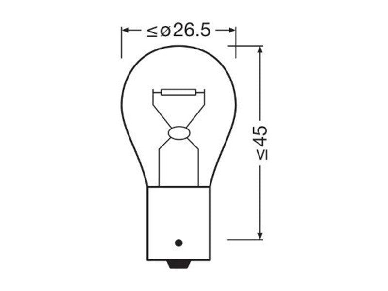 OSRAM ORIGINAL 12V P21W DOUBLE