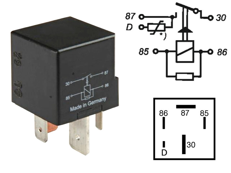 RELE NRO 433 VAG 12V 60A DIODILLA