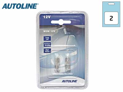 POLTTIMOPARI AUTOLINE 12V 3W T10 BLISTER