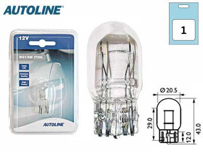 POLTTIMO AUTOLINE 12V 21/5W T20 BLISTER