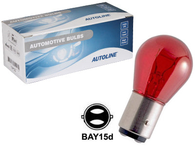 POLTTIMO AUTOLINE 12V 21/5W BAY15D PUNAINEN