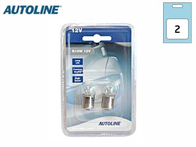 POLTTIMOPARI AUTOLINE 12V 10W R10W BA15S BLISTER