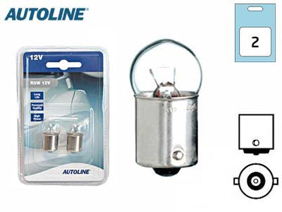 POLTTIMOPARI AUTOLINE 12V 5W R5W BA15S BLISTER