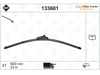 PYYHKIJÄNSULKA SWF TRUCKS 600 MM PESURIKIINNIKKEET #