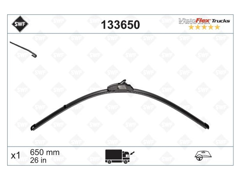 PYYHKIJÄNSULKA SWF TRUCKS 650 MM #
