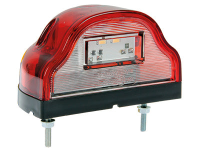 LED-REKISTERIVALO 12/24V ISO PUNAINEN