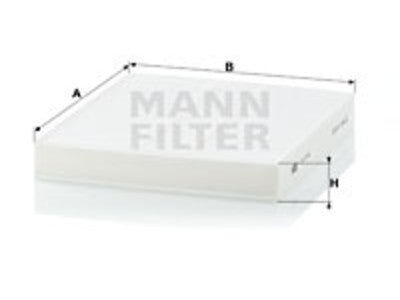 RAITISILMASUODATIN MANN, CITROEN, FIAT, MITSUBISHI, PEUGEOT