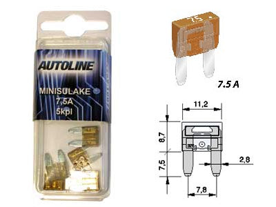 SULAKEBLISTER MINI GM 7,5A 5-KPL