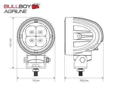 BULLBOY AGRILINE LED-TYÖVALO 60W