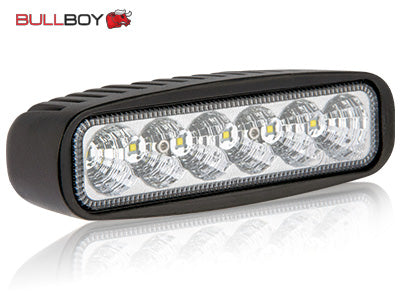 BULLBOY LED PERUUTUS/ TYÖVALO 1440LM 18W SUORAKAIDE 9-32V