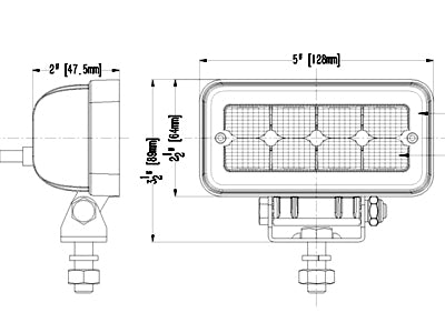 LED-TYÖVALO 9-36V 12W LEVEÄ