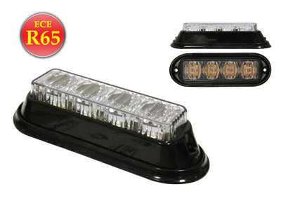 AXIXTECH M36 KELTAINEN LED-TASOVILKKU R65 12-24V 4-LED