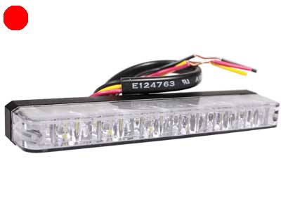 AXIXTECH ES6 PUNAINEN LED-TASOVILKKU 12/24V 129MM