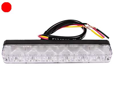 AXIXTECH ES6 PUNAINEN LED-TASOVILKKU 12/24V 129MM