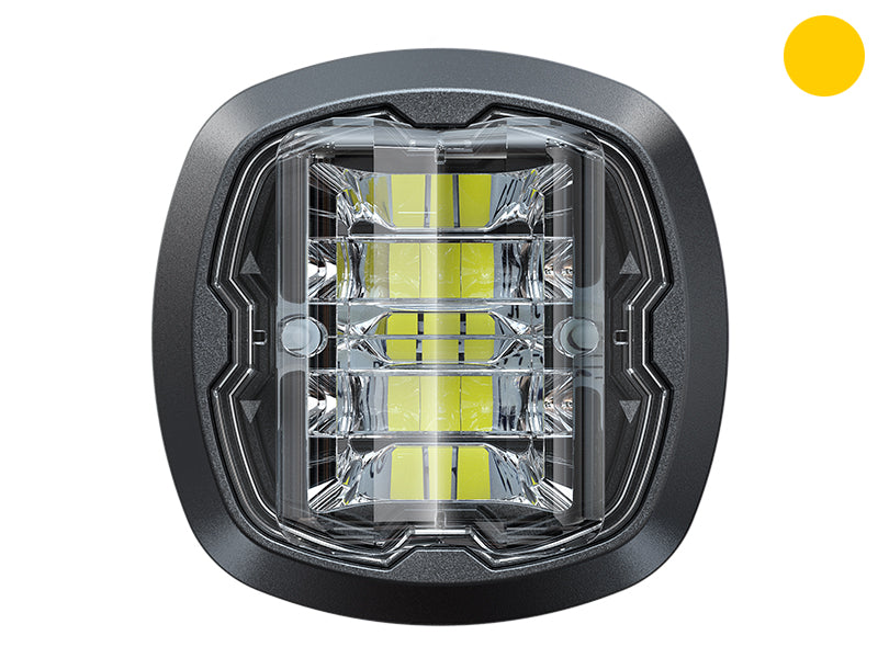 AXIXTECH CR06-W LEVEÄ KELT LED-VAROITUSVILKKU R65 CLASS 1
