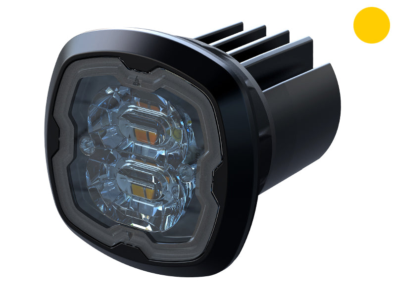 AXIXTECH CR06 KELT LED-VAROITUSVILKKU TUMMA R65 CLASS 1