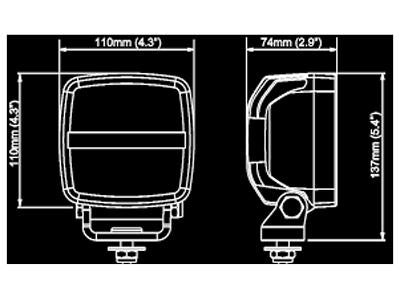 NORDIC LED KL1401 12-24V 42W FLOOD
