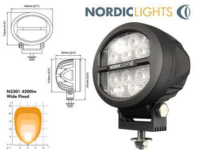 NORDIC LED ANTARES N3301 50W 12-24V WIDEFLOOD