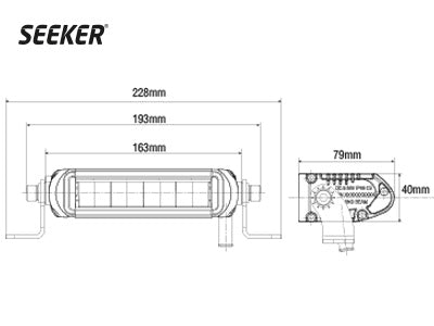 SEEKER # ULTIMA 10 LED KAUKOVALO 9-36V