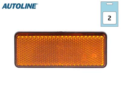 AUTOLINE HEIJASTINPARI KELT. 96X38MM LIIMALLA