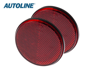 AUTOLINE HEIJASTINPARI PYÖREÄ PUN. 70MM LIIMALLA