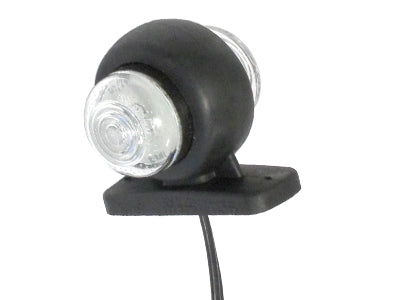 LED-ÄÄRIVALO KUMIVARSI O/V LYHYT 50MM 10-36V KIRK/PUN
