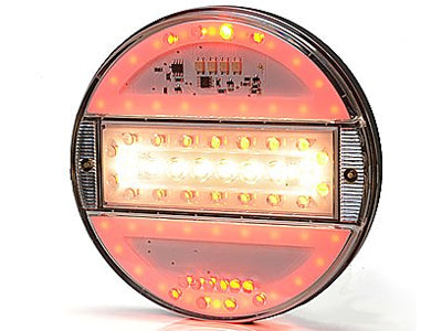 LED-TAKAVALO 5-KAMM. SLIM LINE 140MM KIRKAS LASI