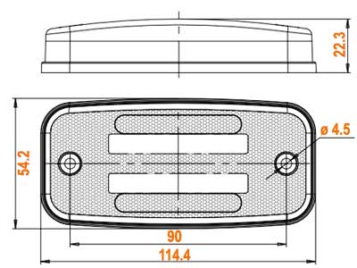 LED-ÄÄRIVALO/VILKKU 12/24V DEUTCH-LIITTIMELLÄ