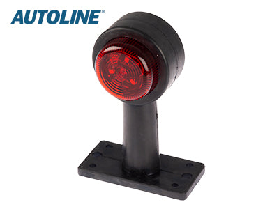 AUTOLINE LED ÄÄRIVALO PUN/VAL. KUMIVARSI 12-24V