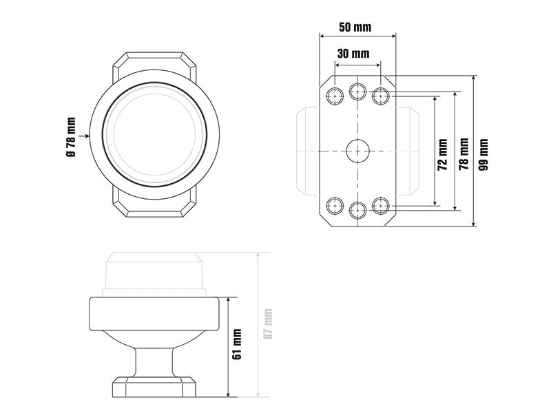 OPTIBEAM DARK PHANTOM KUMIVARSI ÄÄRIVALOILLE LYHYT TAPPI