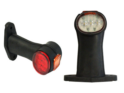 LED-ÄÄRIVALO KUMIVARSI 12-30V SUORA 127MM V/O