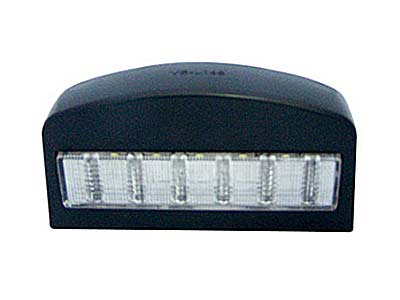 LED REKISTERIVALO 10-30V MUSTA 104MMX54MM