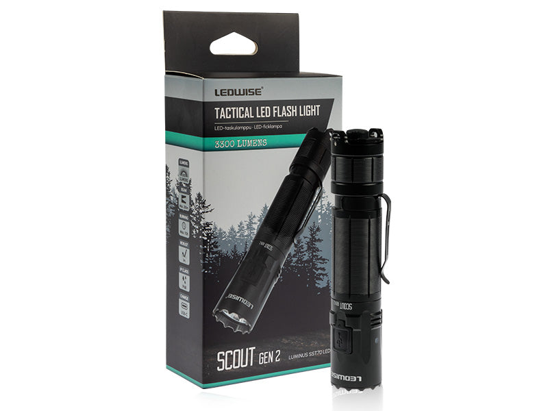 LEDWISE SCOUT GEN 2 TAKTINEN LED TASKULAMPPU