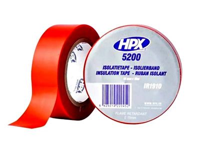 ERISTYS/SÄHKÖTEIPPI 10KPL PUNAINEN PVC 5200 HPX 19MMX10M