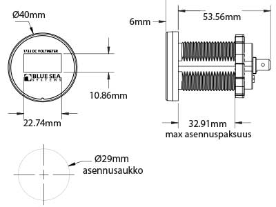 MINI LED DC-VOLTTIMITTARI