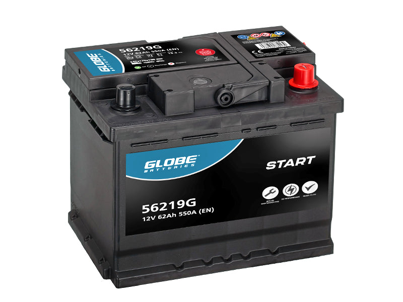 GLOBE START SMF 62AH 242X175X190 -/+ 550A EN