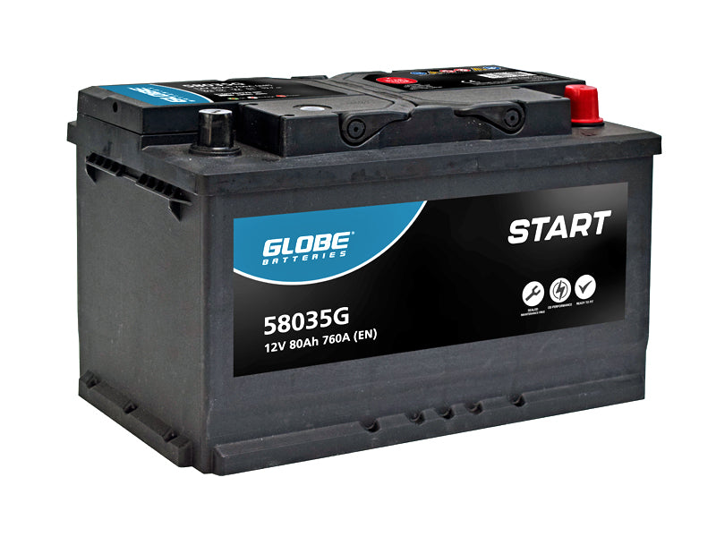 GLOBE START SMF 80AH 315X175X175 -/+ 760A EN
