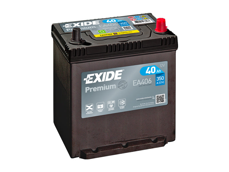 EA406 EXIDE PREMIUM 40AH 187X136X220 -/+ 350A