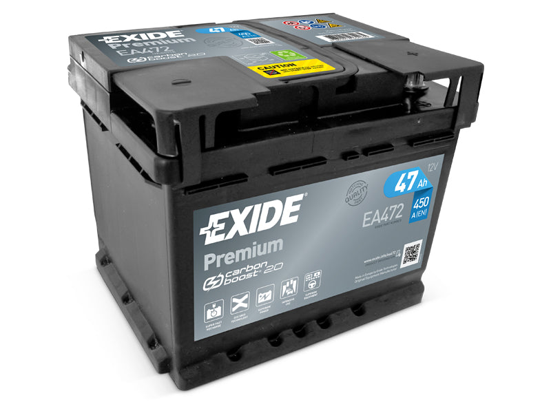 EA472 EXIDE PREMIUM 47AH 207X175X175 -/+ 450A