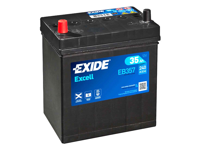 EB357 EXIDE EXCELL 35AH 187X127X220 +/- 240A