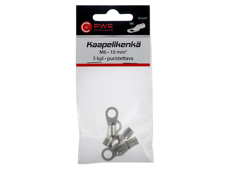 C-PWR KAAPELIKENKÄ M6 10MM2 5KPL PURISTETTAVA