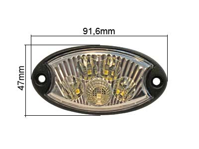 SISÄVALO LED 24V OVAALI