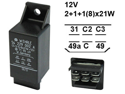 VILKKURELE WEHRLE 12V 6N.