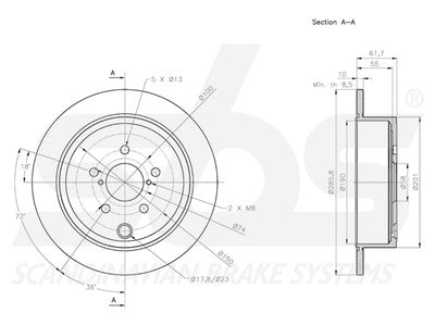 JARRULEVY SBS, 2 KPL/PKT, TAKA, SUBARU, TOYOTA