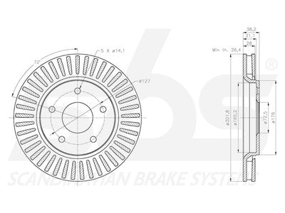 JARRULEVY SBS, 2 KPL/PKT, ETU, CHRYSLER, DODGE, FIAT